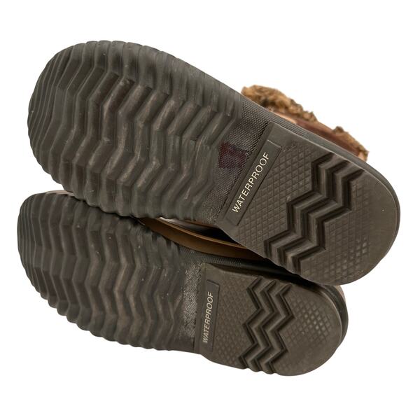 Sorel Women's Brown Leather Joan of Arctic Waterproof Snow Boots Size 5 - Picture 4 of 10